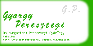 gyorgy peresztegi business card